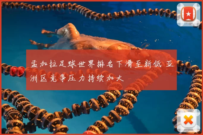 孟加拉足球世界排名下滑至新低 亚洲区竞争压力持续加大